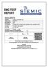 EMC TEST REPORT. Miro Bao Checked By. Trety.Lu Test Engineer