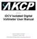 idcv Isolated Digital Voltmeter User Manual