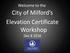 Welcome to the. City of Milford s Elevation Certificate Workshop Dec
