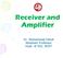 Receiver and Amplifier. Dr. Mohammad Faisal Assistant Professor Dept. of EEE, BUET