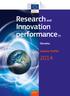 Innovation. performance in. Slovenia. Country Profile. Research and Innovation