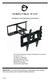 Full Motion TV Mount - 23 to 42 Installation and Operating Instructions