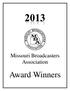 Missouri Broadcasters Association. Award Winners