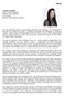 Annex. CLAIRE CHIANG Senior Vice President Banyan Tree Holdings Co-founder Banyan Tree Hotels & Resorts