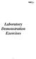 Laboratory Demonstration Exercises