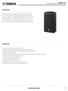 Overview. Features. Technical Data Sheet 1 / 7. Powered Loudspeaker DSR112