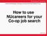 How to use NUcareers for your Co-op job search