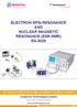 ELECTRON SPIN RESONANCE AND NUCLEAR MAGNETIC RESONANCE (ESR-NMR) ES-3029