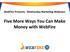 WebFire Presents: Wednesday Marke2ng Webinars. Five More Ways You Can Make Money with WebFire