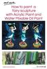 How to paint a fairy sculpture with Acrylic Paint and Water Mixable Oil Paint