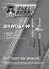 BANDSAW INSTRUCTION MANUAL. 245mm 420W POWER 2 SPEED HEAVY DUTY STAND