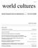 world cultures Journal of Comparative and Cross-Cultural Research Vol 12 No 2 Fall 2001 Contents and How to Use This Issue