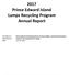 2017 Prince Edward Island Lamps Recycling Program Annual Report