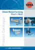 GEKA. Sheet Metal Forming. Roof + Wall. Product Catalogue.