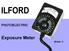 Ilford Photo-Electric Exposure Meter shown actual size