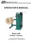 OPERATOR S MANUAL Model 58B Prefeed / Dereeler