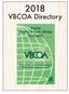 2018 VBCOA Directory