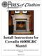 Install Instructions for Corvallis #4008GRC Mantel