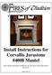 Install Instructions for Corvallis Jurastone #4008 Mantel