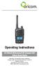 Operating Instructions ULTRA550 Waterproof 80 Channel UHF Citizen Band Radio