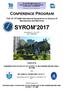 THE 12 th IFToMM International Symposium on Science of Mechanisms and Machines SYROM November 02 03, 2017 IAŞI, ROMANIA.