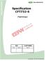 Specification CFT732-S