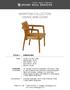 MARIPOSA COLLECTION DINING ARM CHAIR