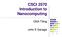 CSCI 2570 Introduction to Nanocomputing