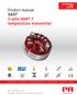 Product manual wire HART 7 temperature transmitter