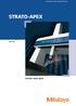 Coordinate Measuring Machines. STRATO-Apex PRE Precision meets speed