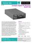 Technical Data. Compact Digital HF Receiver WJ-8710A WATKINS-JOHNSON. Features
