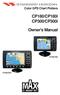 Color GPS Chart Plotters. CP180/CP180i CP300/CP300i. Owner's Manual. CP180/180i. CP300/300i