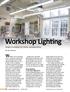 Workshop Lighting Bright strategies for better woodworking