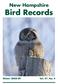 New Hampshire. Bird Records. Winter Vol. 27, No. 4