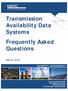 Transmission Availability Data Systems Frequently Asked Questions