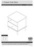 1 Drawer Side Table. Assembly Instructions - Please keep for future reference. 054 xx 7160