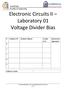 Electronic Circuits II Laboratory 01 Voltage Divider Bias