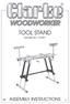 TOOL STAND. Model No. CUTS1 ASSEMBLY INSTRUCTIONS 0513