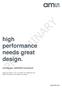 high performance needs great design. Coverpage: AS89000 Datasheet