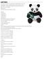 GIANT PANDA Measurement Materials Tension How to make Giant Panda (make 2 pieces) Head