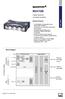 MX410B. Highly dynamic universal amplifier. Data sheet. Special features. Block diagram