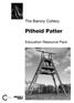 The Barony Colliery. Pitheid Patter. Education Resource Pack. Photo The Scottish Mining Museum