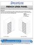 FRENCH LINEA PANEL SHOWER PANEL INSTALLATION INSTRUCTIONS
