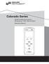 Colorado Series. CR-30 Portable Conductivity / Temperature / TDS / Salinity Meter Operation Manual