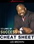 12 Laws of Success Cheat Sheet