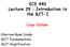 ECE 440 Lecture 29 : Introduction to the BJT-I Class Outline: