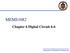 Chapter 6 Digital Circuit 6-6 Department of Mechanical Engineering