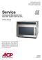 Service Commercial Microwave Oven DEC18M* & MDC18MT Models