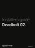 Installers guide Deadbolt 02.