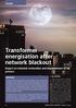 Transformer energisation after network blackout